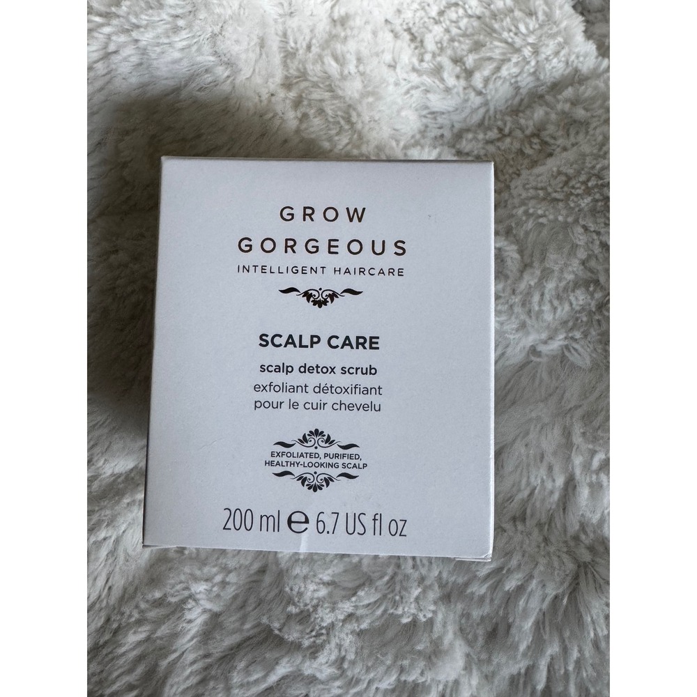 Grow Gorgeous Scalp Detox Scrub 200ml 6.7oz Exfoliating Pre-Wash Treatment Vegan